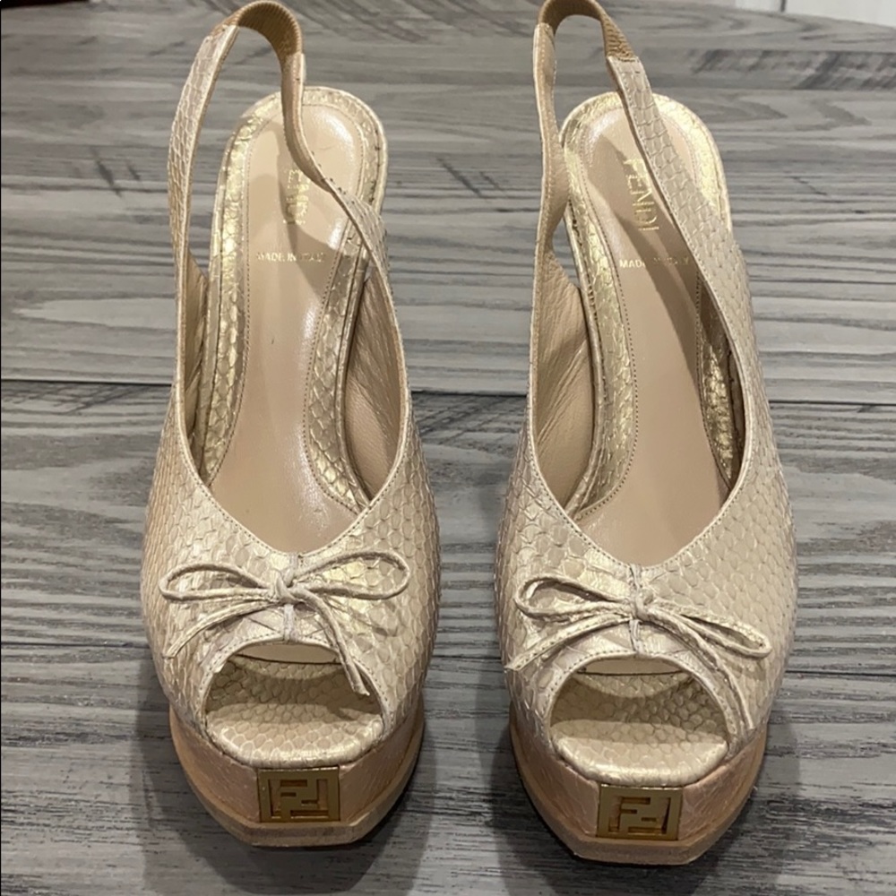 FENDI snakeskin heels